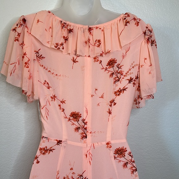 Cinq A Sept Womens Floral Print Hi-Low Midi Dress Size 2 NWT - Picture 12 of 14